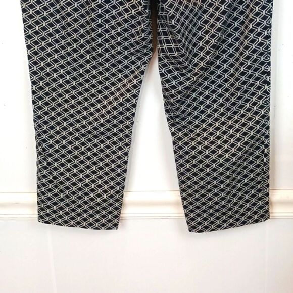A.N.A  A New Approach  mid- rise black & white  straight leg cropped pants sz 12 - Picture 6 of 10